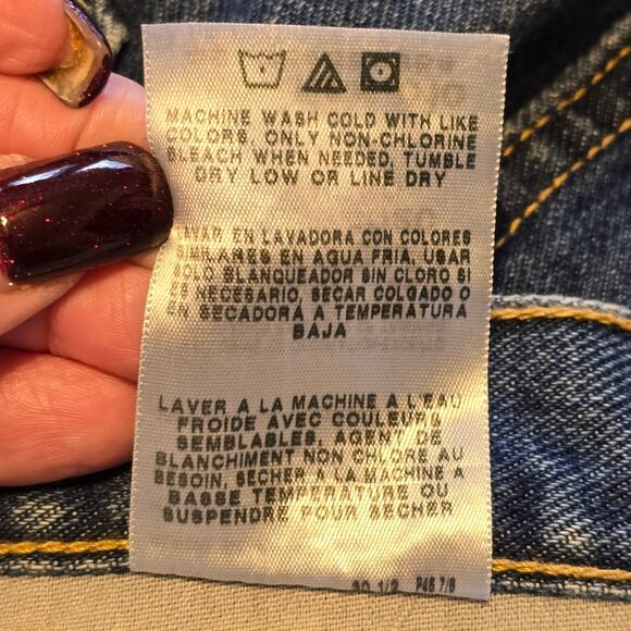 Wrangler Rugged Relaxed Fit Jeans Mens 34 x 30 Blue Bootcut Mid-Rise Western - Picture 4 of 11